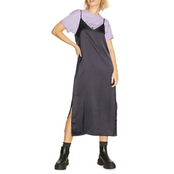 2 For 1!! Satin Midi Dresses NWOT - Picture 2 of 6